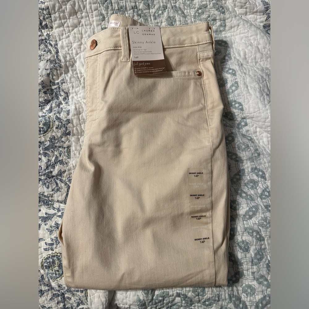 NWT Lauren Conrad 14P High Rise Skinny Ankle